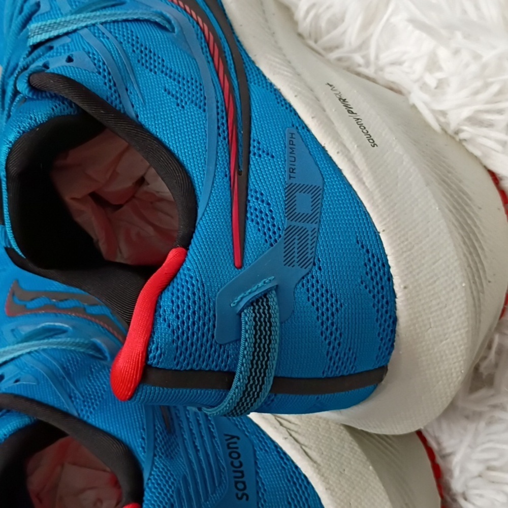 Saucony Triumph 20 Ocean Men's Sz 11 Running Shoes 🆕 - Picture 9 of 11
